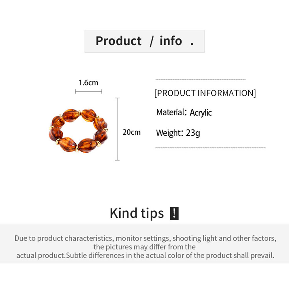 1 Piece Beads Acrylic Beaded Bracelet thumbnail 4