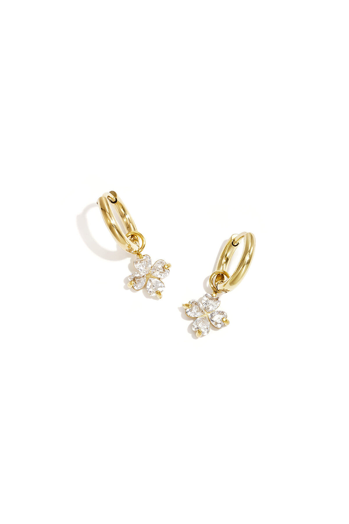 Earrings with clover decoration 2