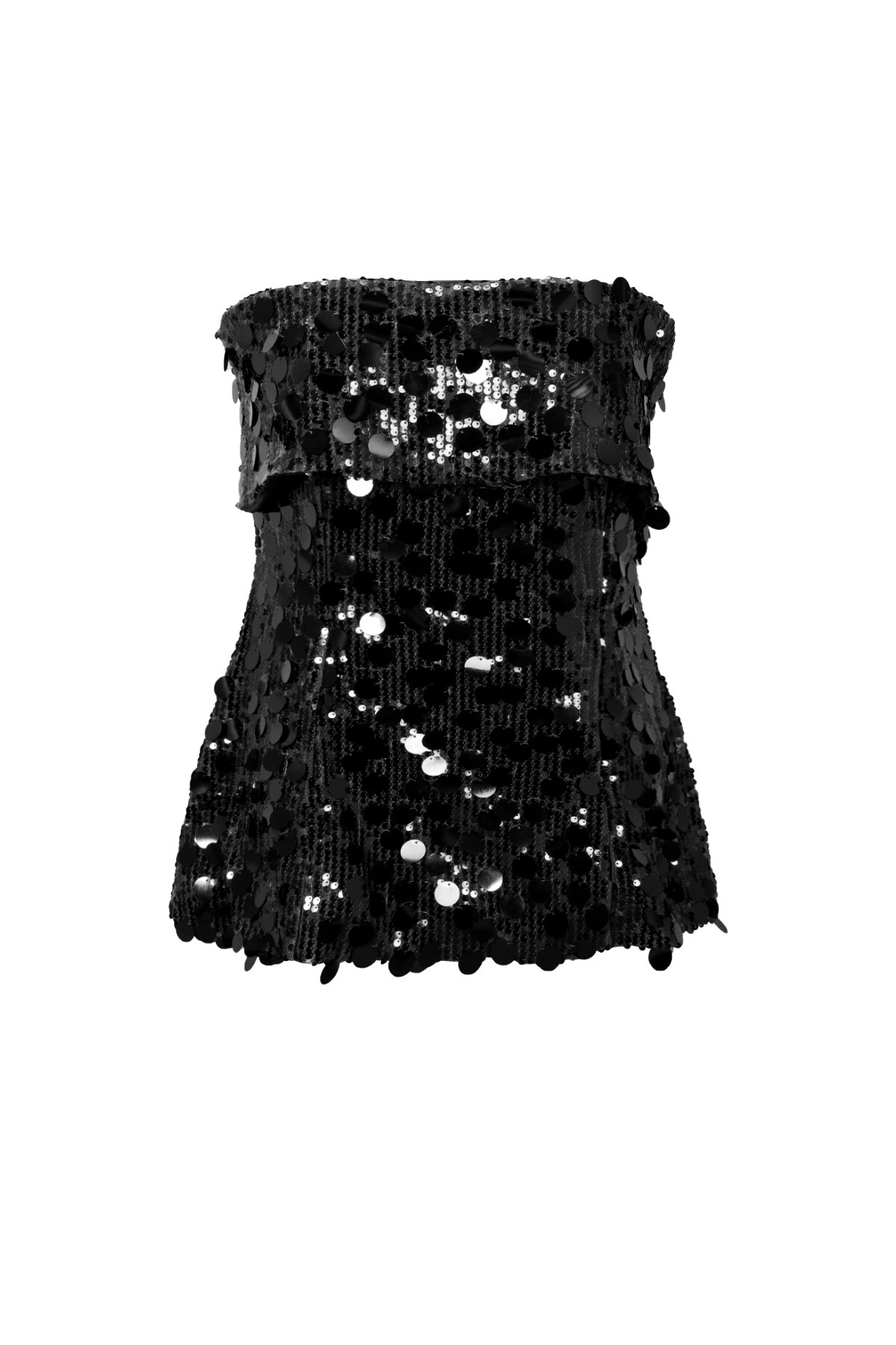 Woven Polyester Fiber Women's Sleeveless Top Sequins Elegant - 1