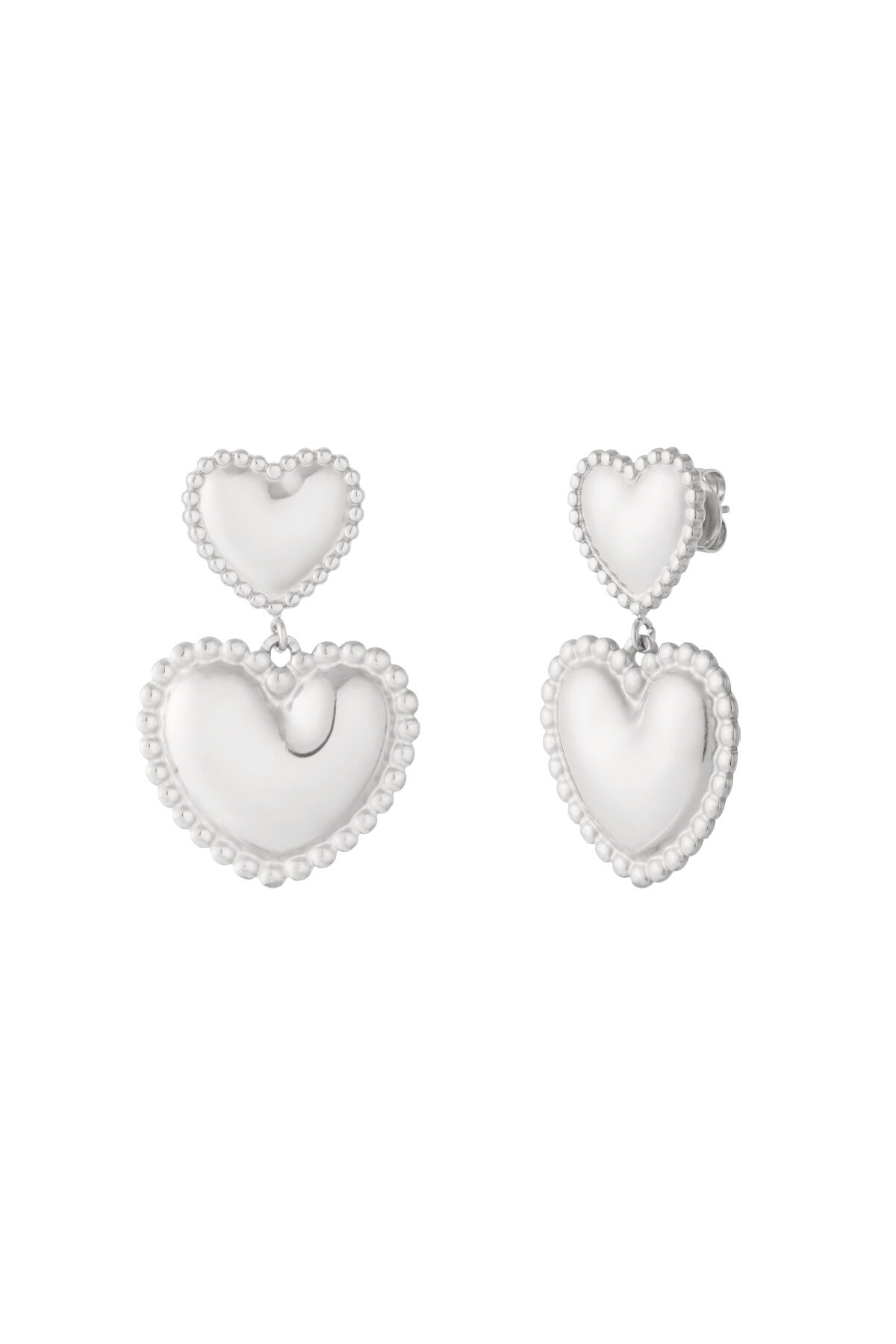 Stainless Steel Drop Earrings Heart Casual Daily Simple Series Women's jewelry thumbnail 3
