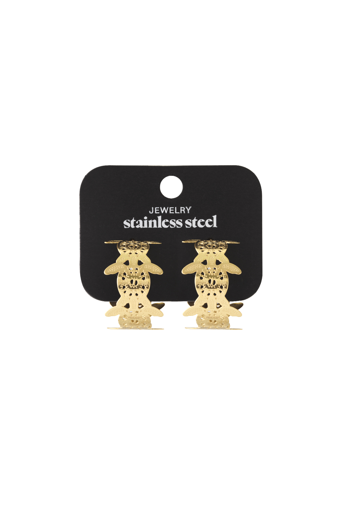 Sea Turtle hoop earrings thumbnail 4