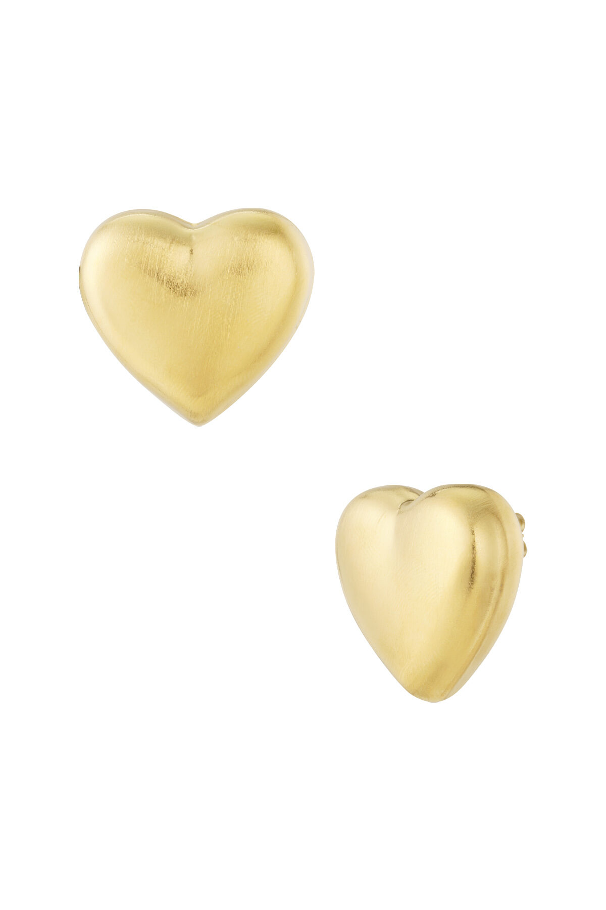 Soft heart studs earrings - 1