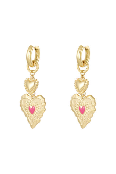 Stainless Steel Drop Earrings Heart Casual Daily Simple Series Women's jewelry 2