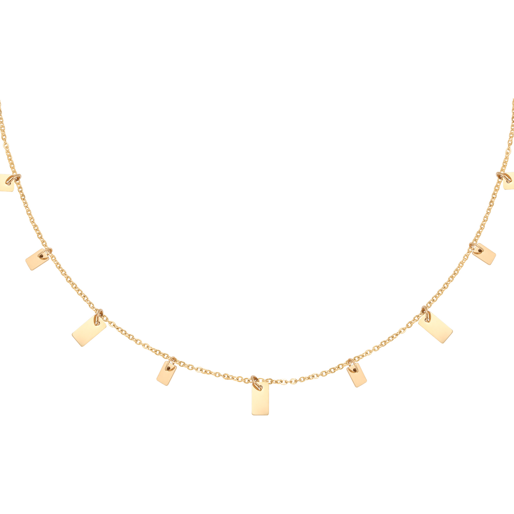 Necklace Floating Squares