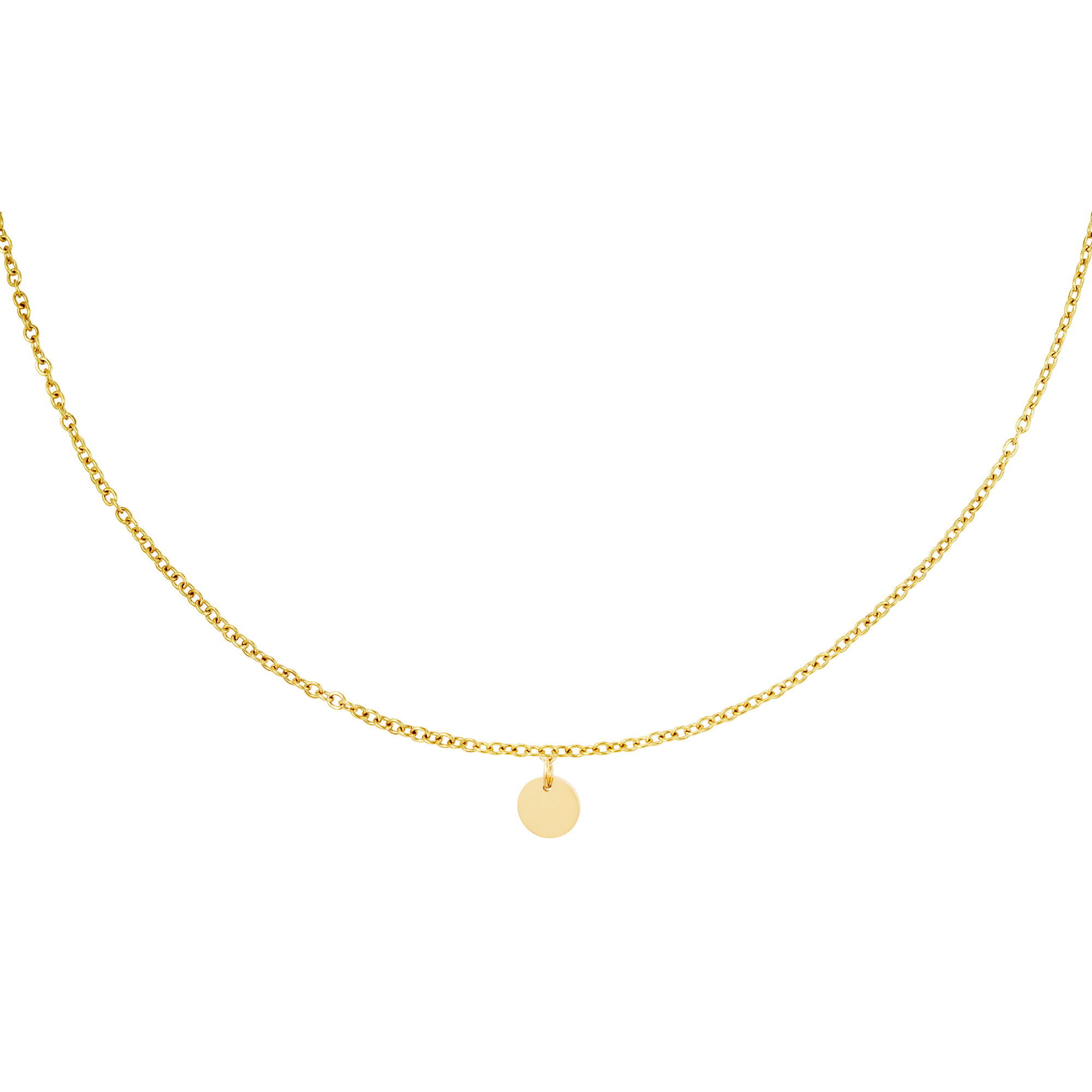 Necklace with little circle pendant thumbnail 1