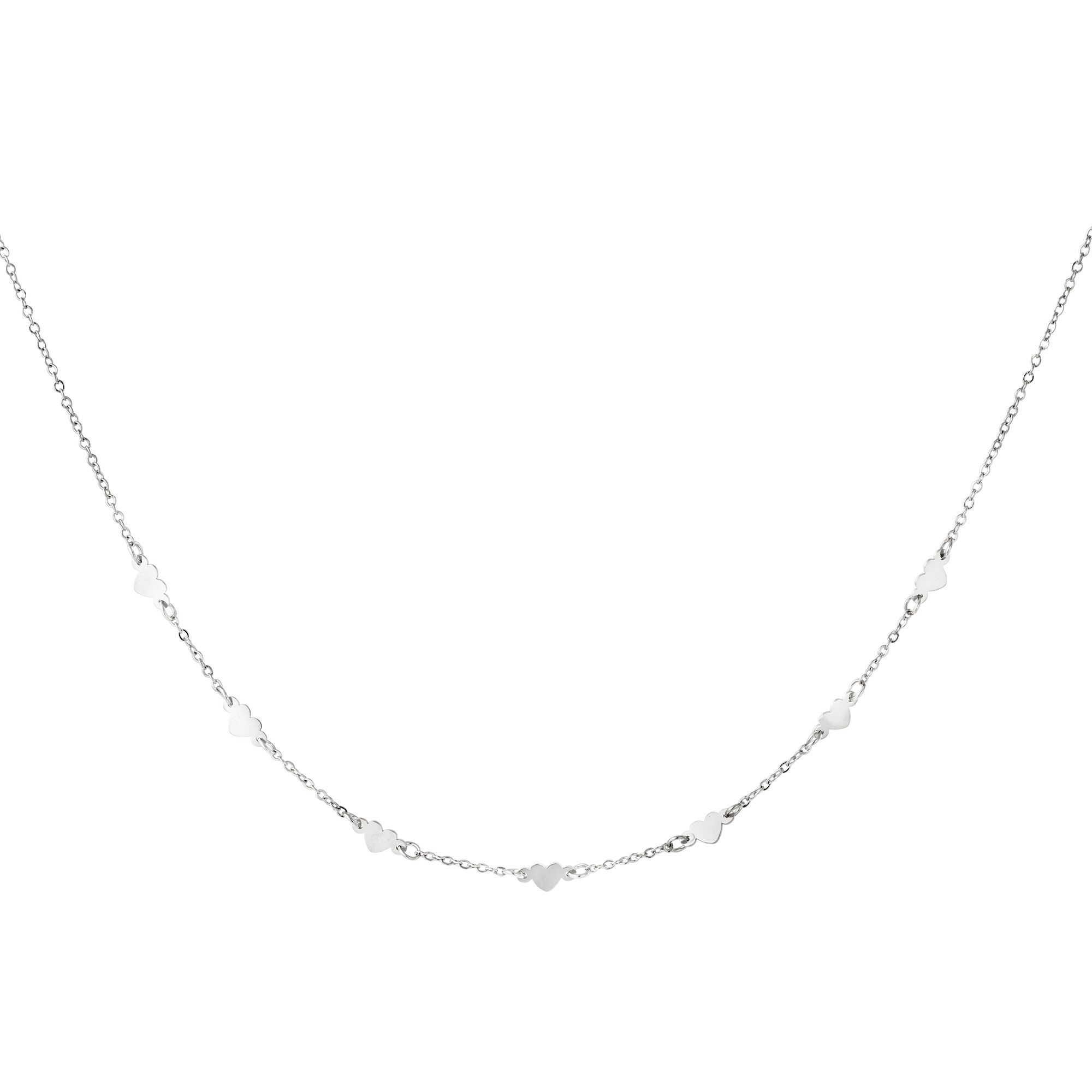 Stainless steel necklace heart