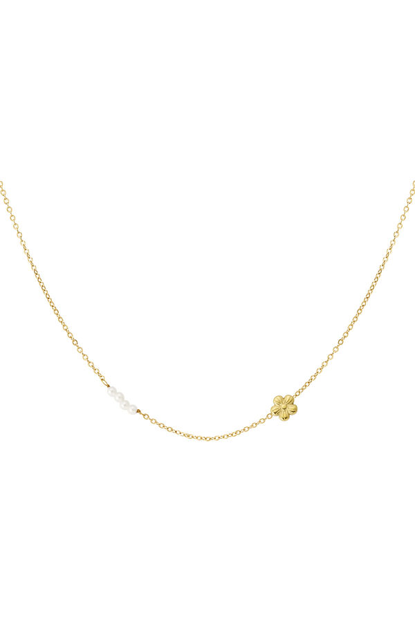 flower pearl necklace - 1