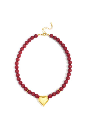 Acrylic Beaded Necklaces Heart Casual Daily Simple Series Women's jewelry h5 Picture5