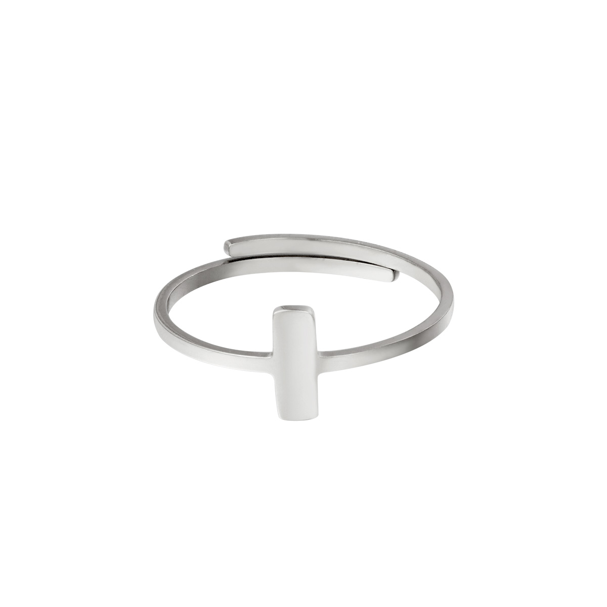 Adjustable ring litle recktangle