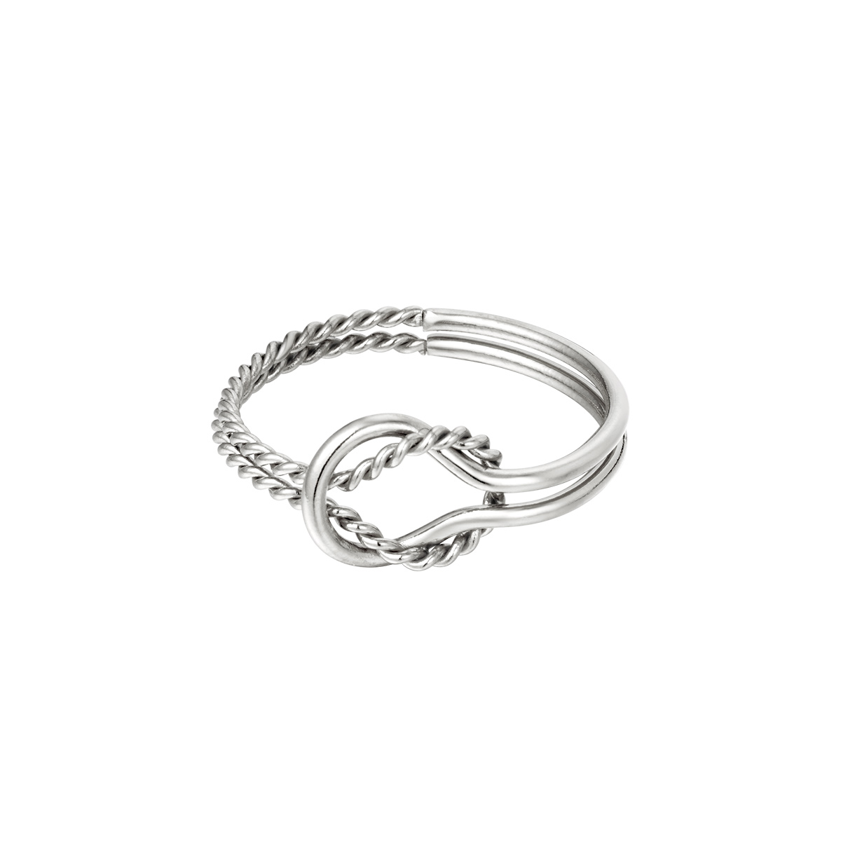 Interlocked stainless steel ring