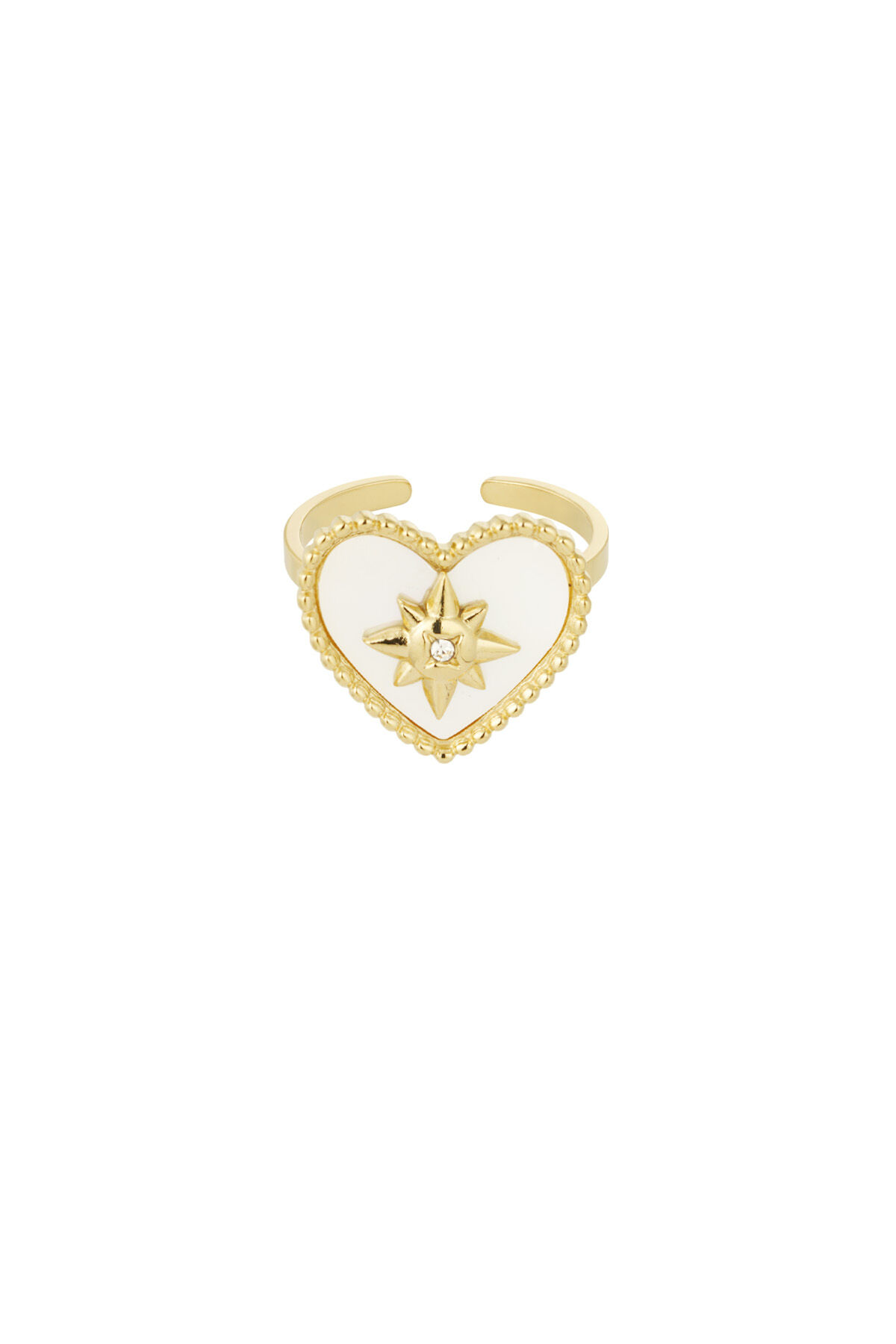 love ring with stone thumbnail 1