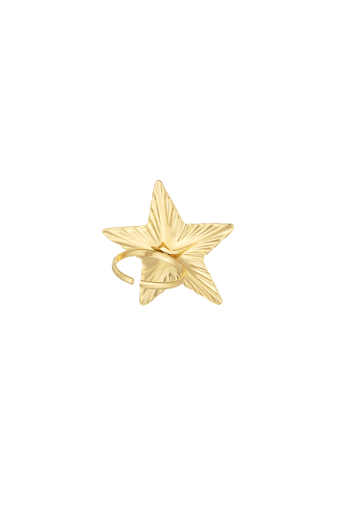 Star with colored stone ring thumbnail 3