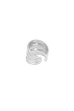 Three in a Row ring - Silver Color color thumbnail 3