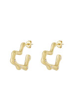 Stainless Steel Hoop Earrings Heart Daily Daily Women's jewelry thumbnail 1