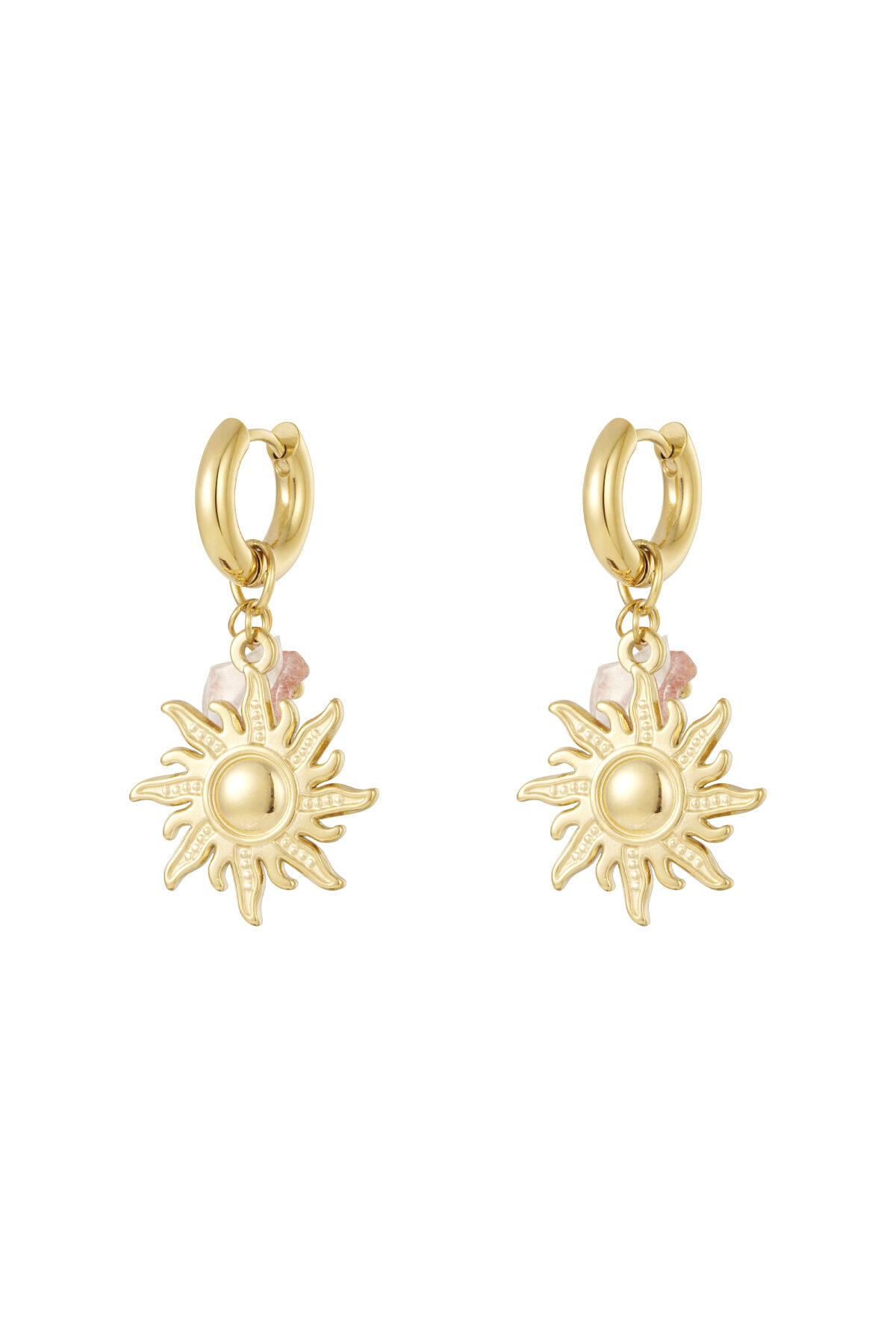 Stainless Steel Drop Earrings Sun/Moon Casual Daily Simple Series Women's jewelry 2