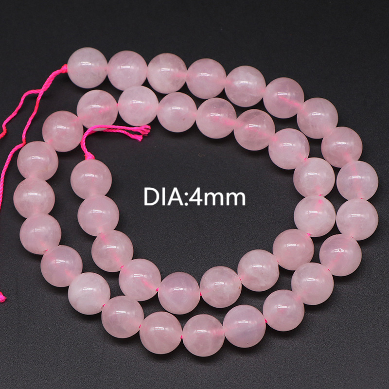1 String Brazil Rose Quartz Natural Stones Crystal Jewelry Beads thumbnail 1