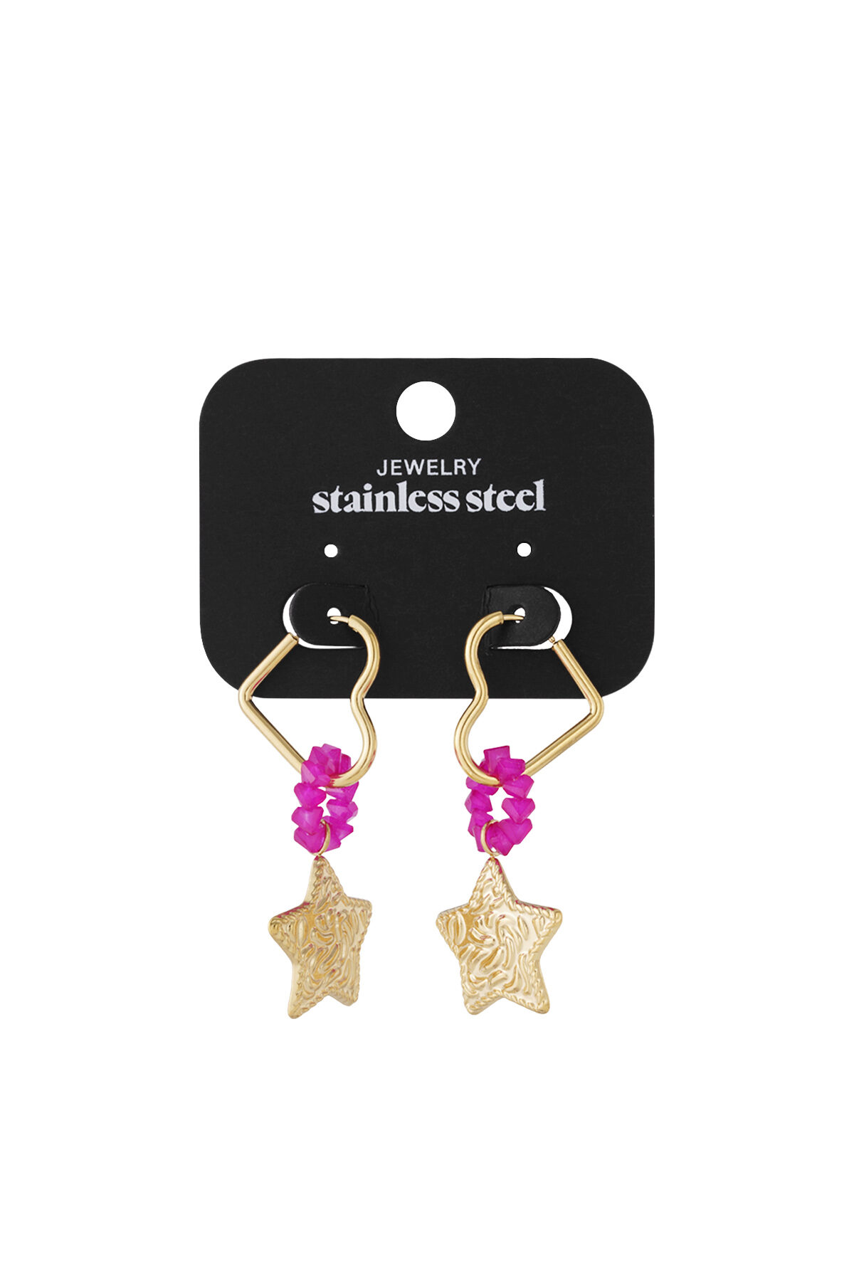 Stainless Steel Drop Earrings Heart Casual Daily Simple Series Women's jewelry thumbnail 4