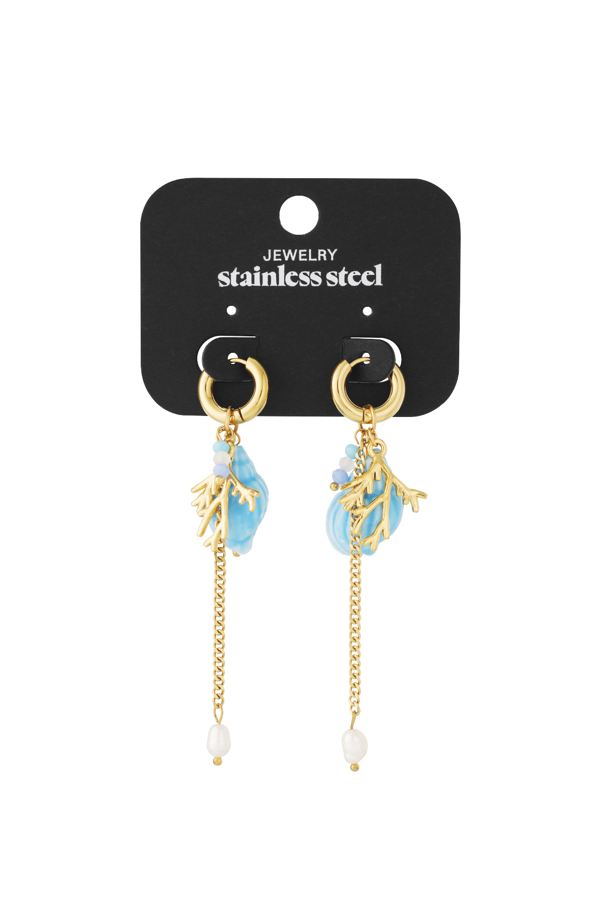 Coral vibes earrings thumbnail 4