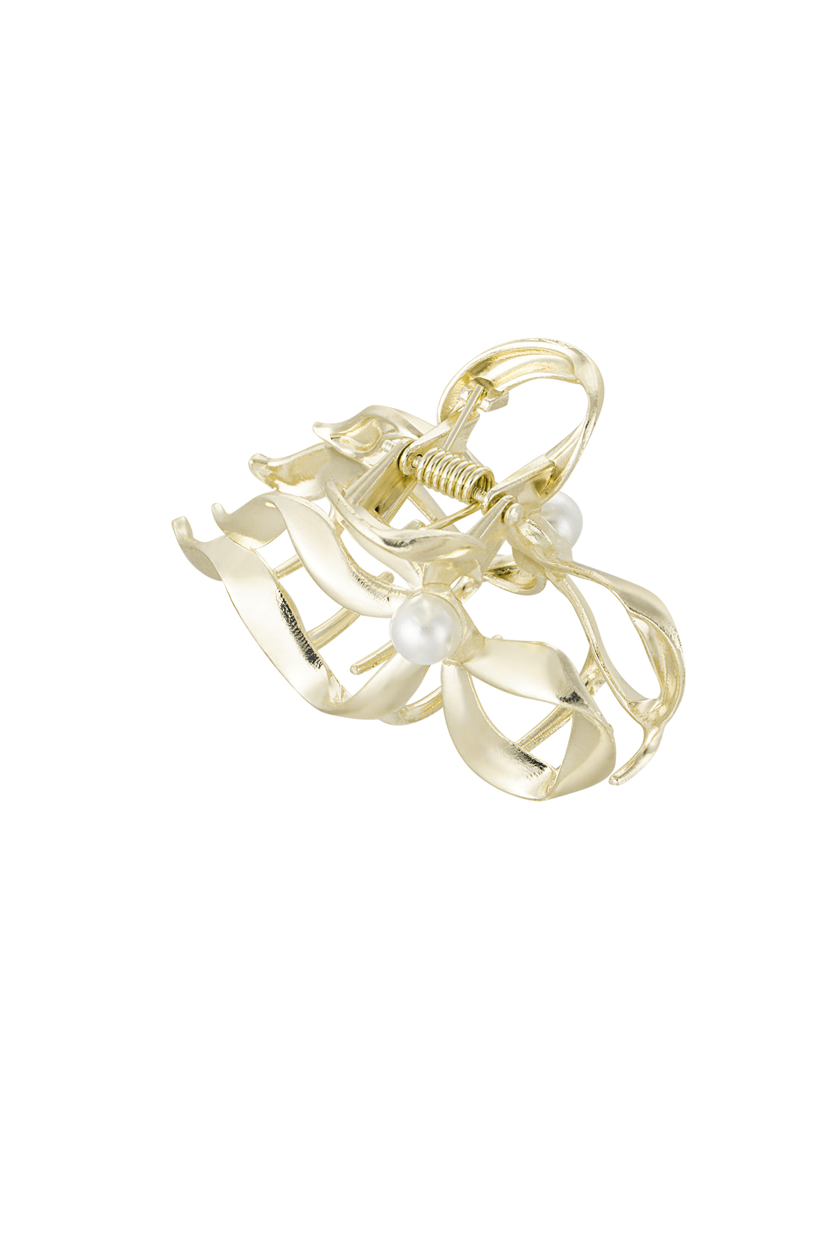 bow with pearl hair clip thumbnail 4