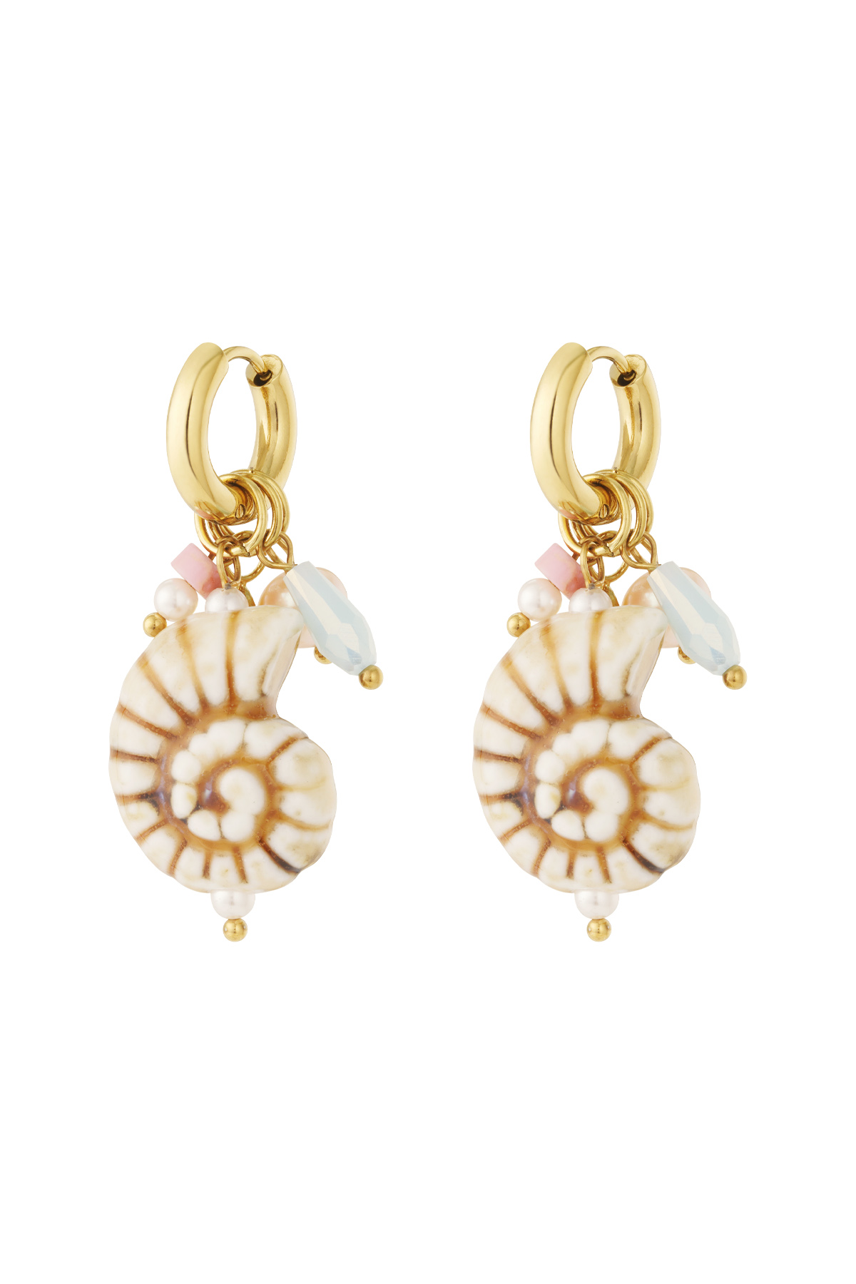 Crazy shell earrings - 1