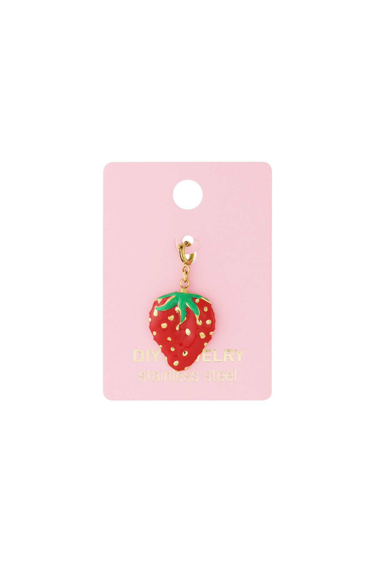 Strawberry jewelry charm thumbnail 3