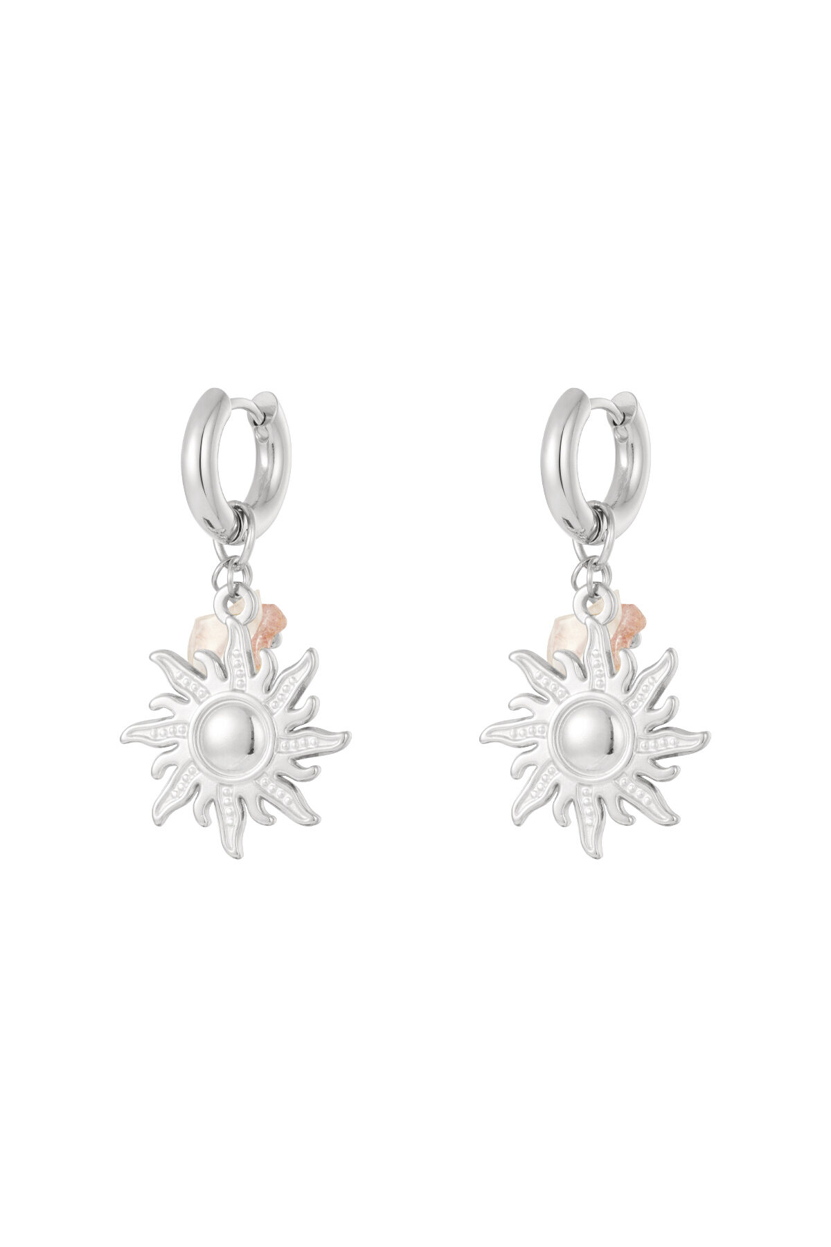Stainless Steel Drop Earrings Sun/Moon Casual Daily Simple Series Women's jewelry thumbnail 3