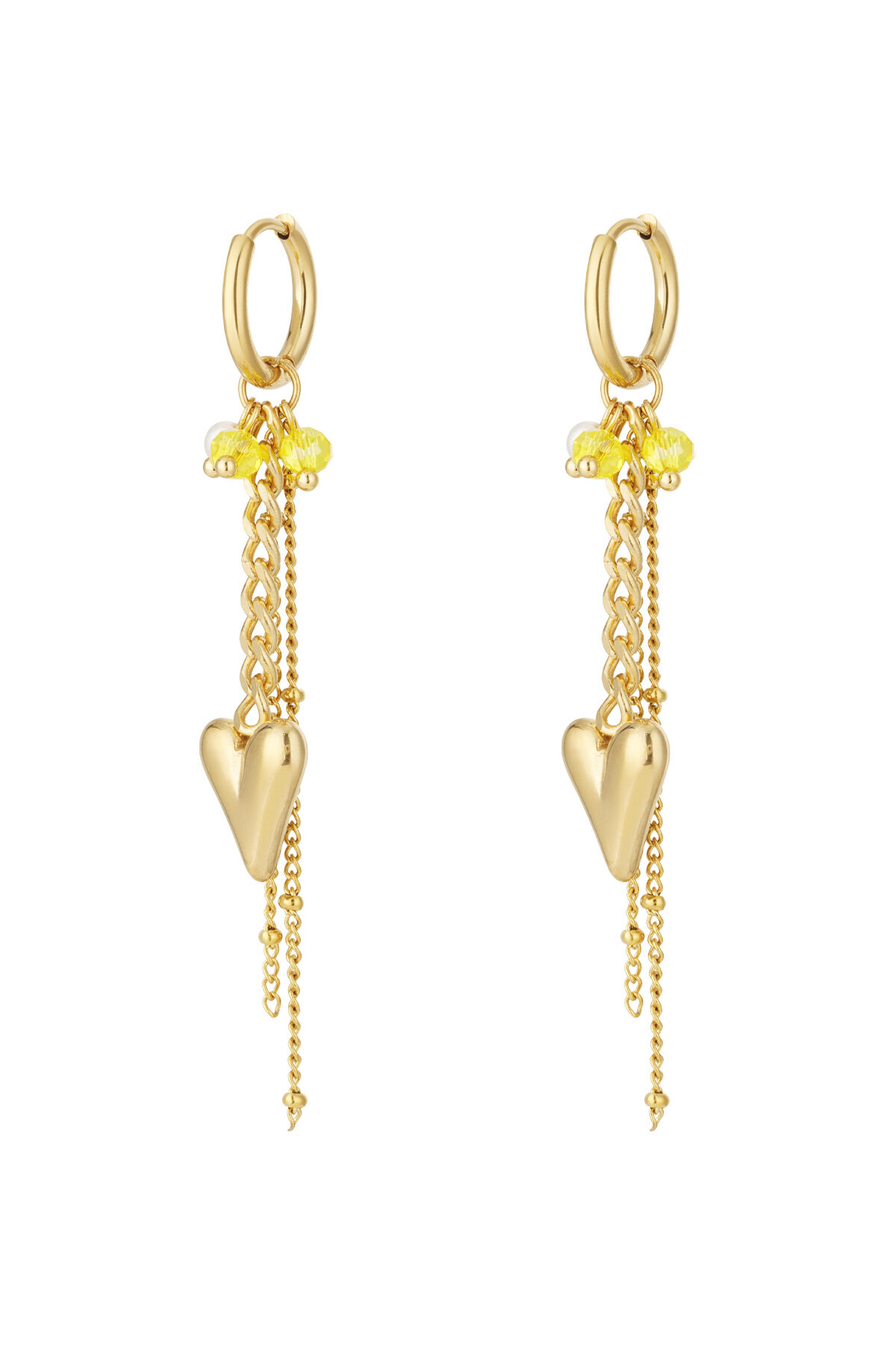 Heart drop earrings thumbnail 4
