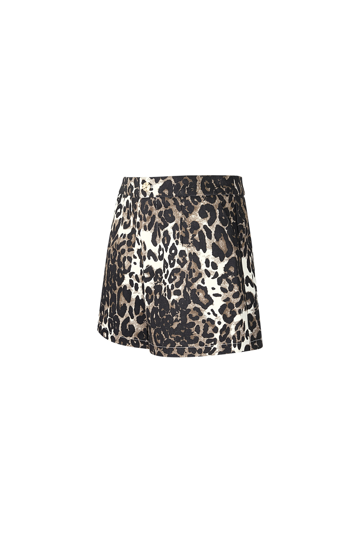 Cotton Women's Shorts Leopard Print High Waist thumbnail 6