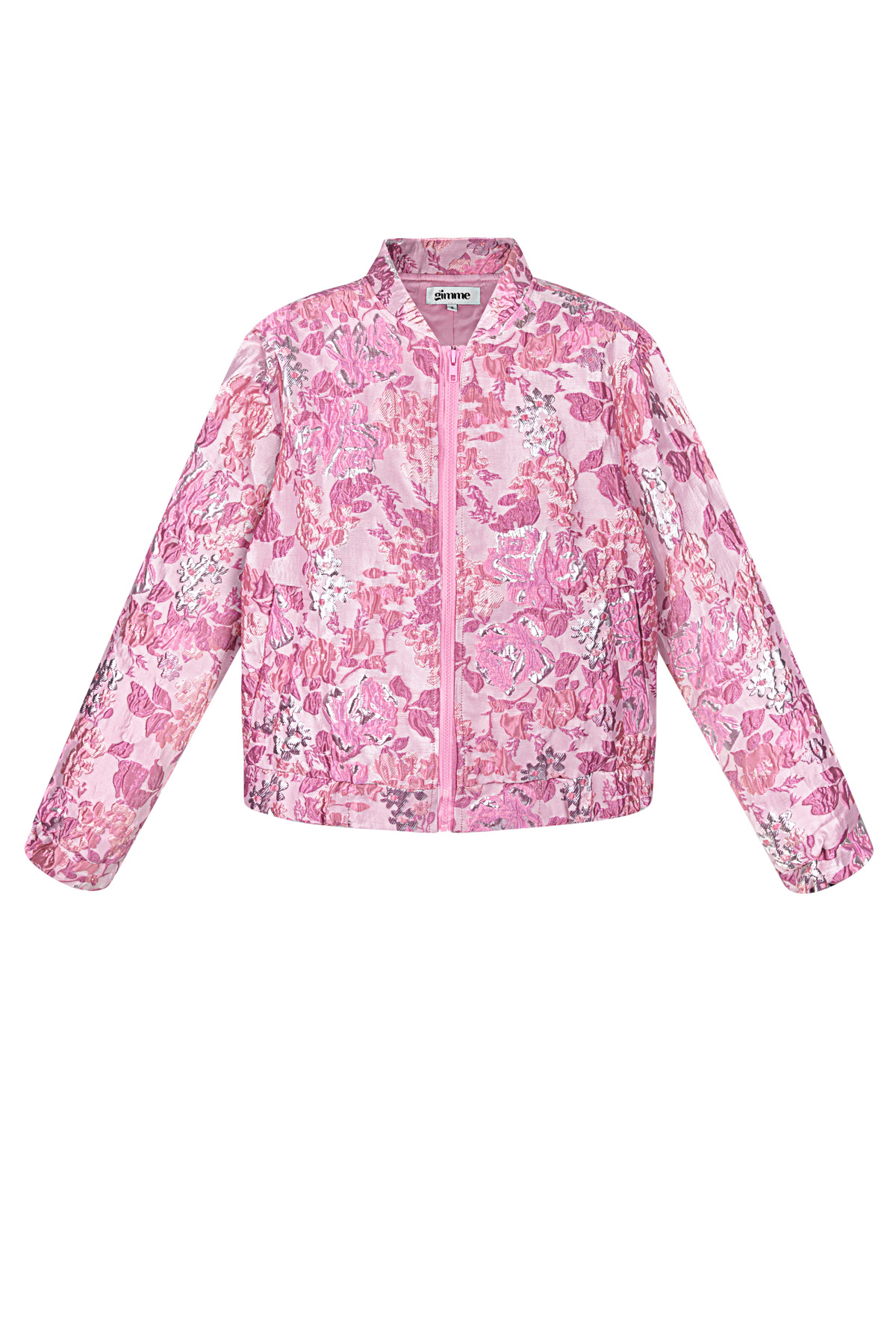 Polyester Women's Cropped Jacket Floral Print Sporty 2