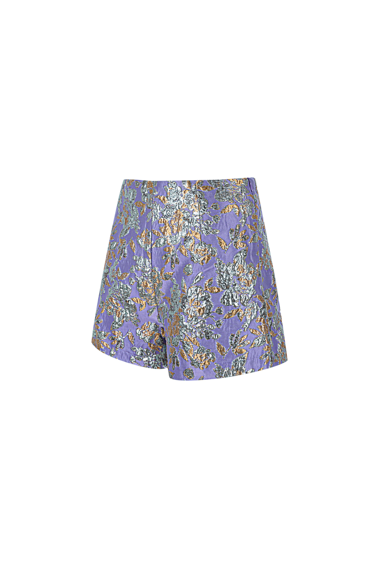 Polyester Women's High-Waisted Shorts Floral Print thumbnail 3