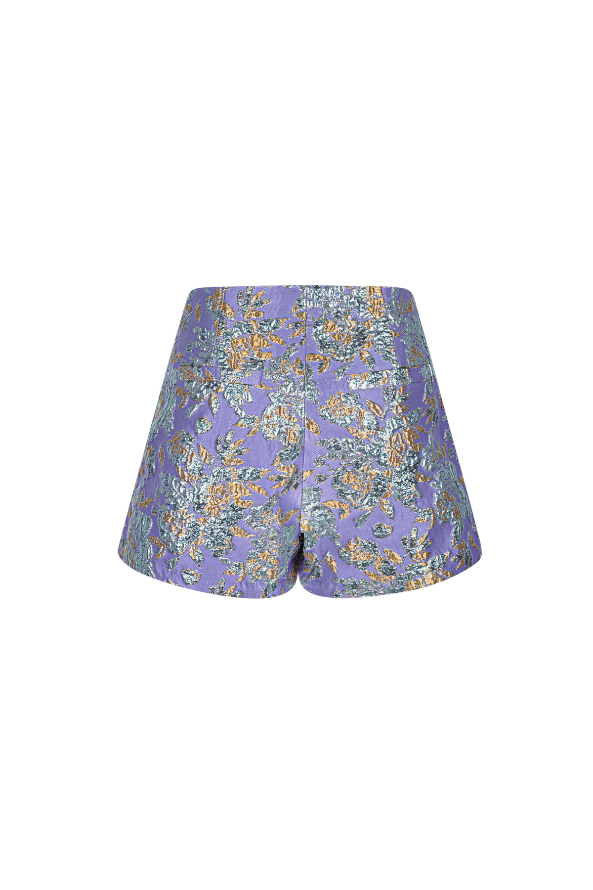 Polyester Women's High-Waisted Shorts Floral Print thumbnail 4