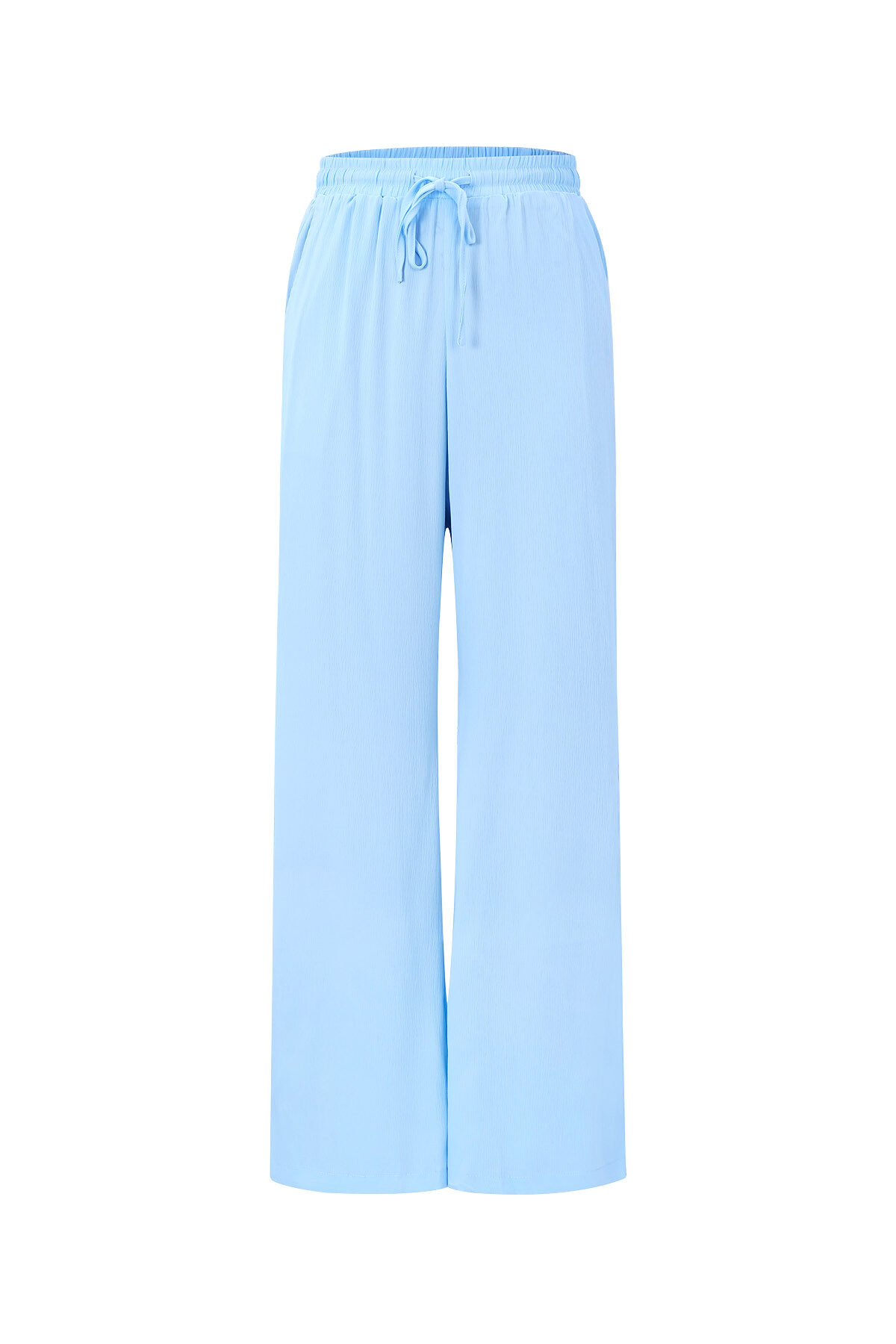 Woven Polyester Women's Straight Pants Casual Solid Color Spring/Summer thumbnail 1