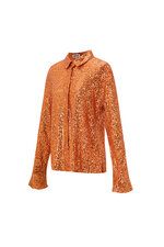 Polyester Sequin Women's Blouse Shimmering Long Sleeve thumbnail 4