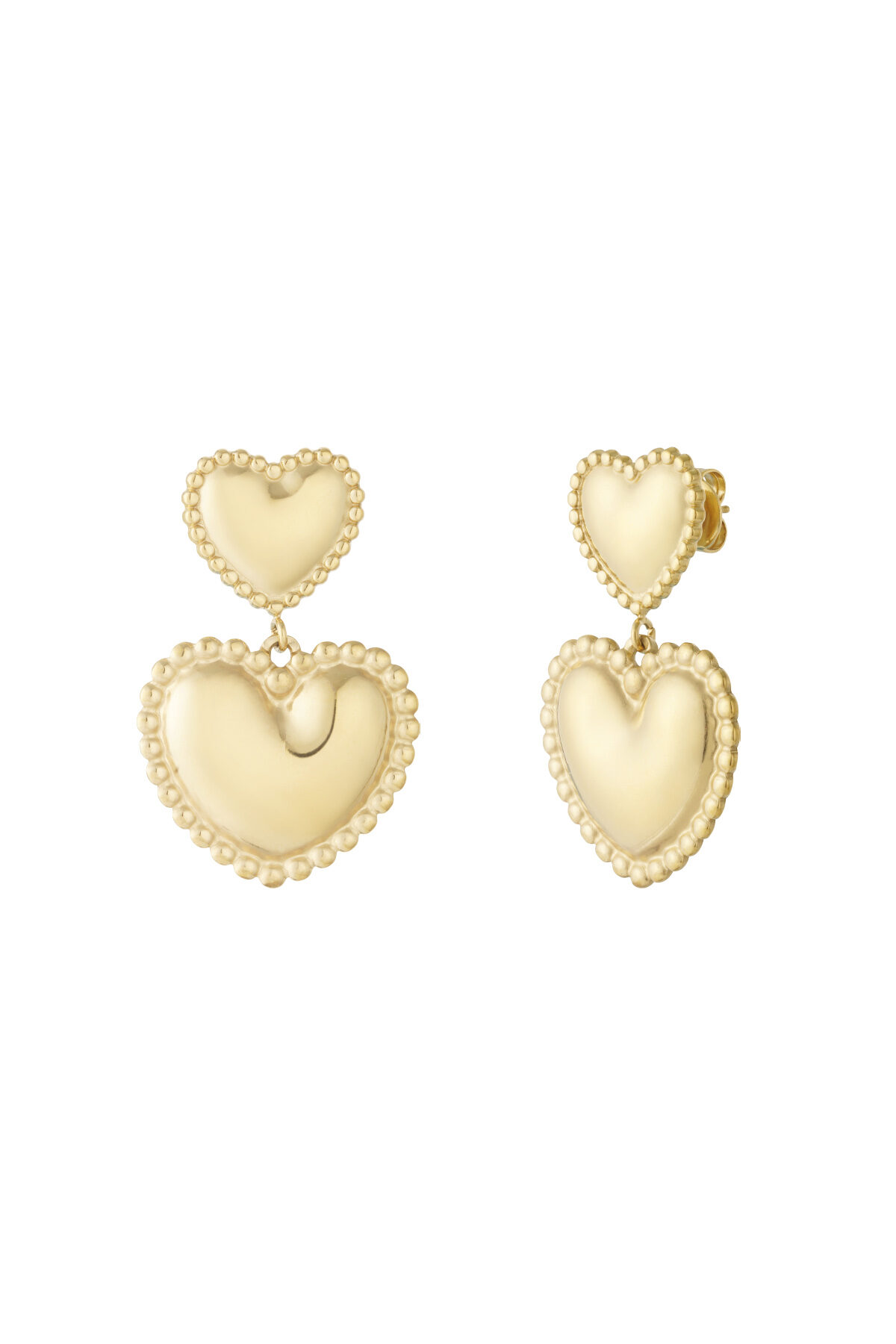 Stainless Steel Drop Earrings Heart Casual Daily Simple Series Women's jewelry - 1