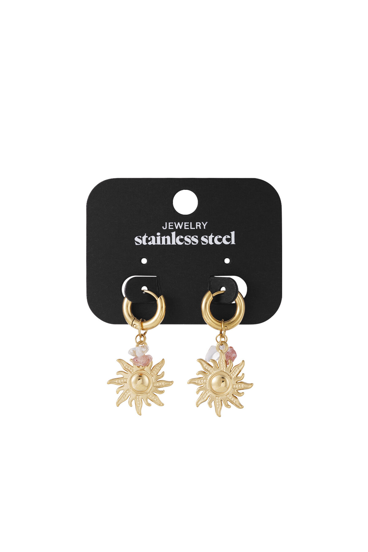 Stainless Steel Drop Earrings Sun/Moon Casual Daily Simple Series Women's jewelry thumbnail 4