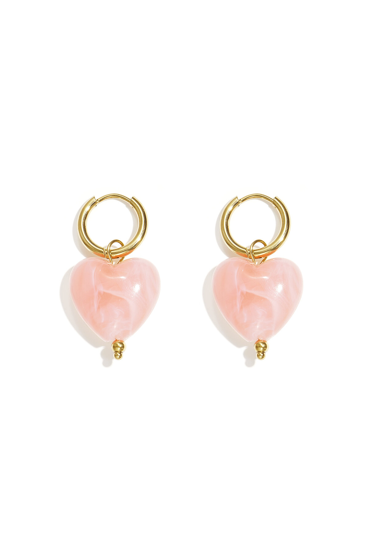 Earrings with heart-shaped beads thumbnail 5