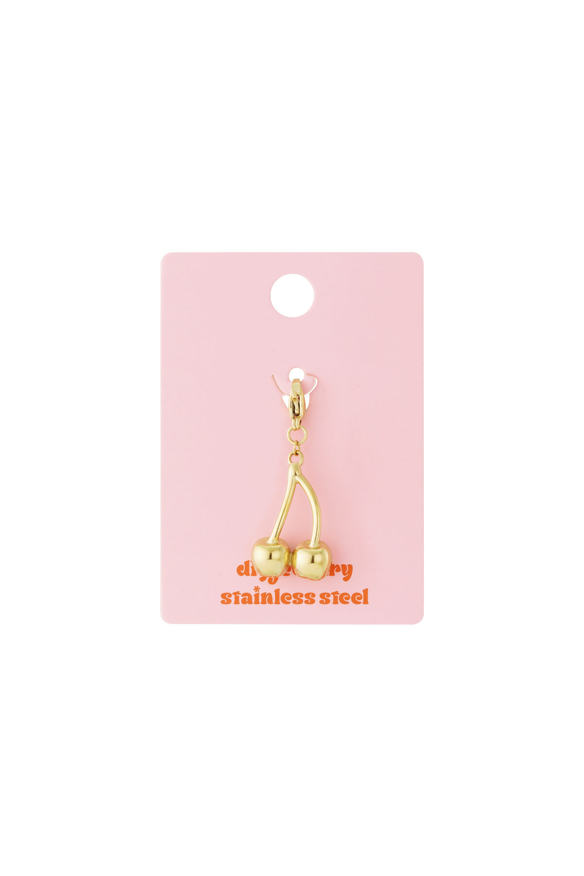 Golden cherry jewelry charm thumbnail 3