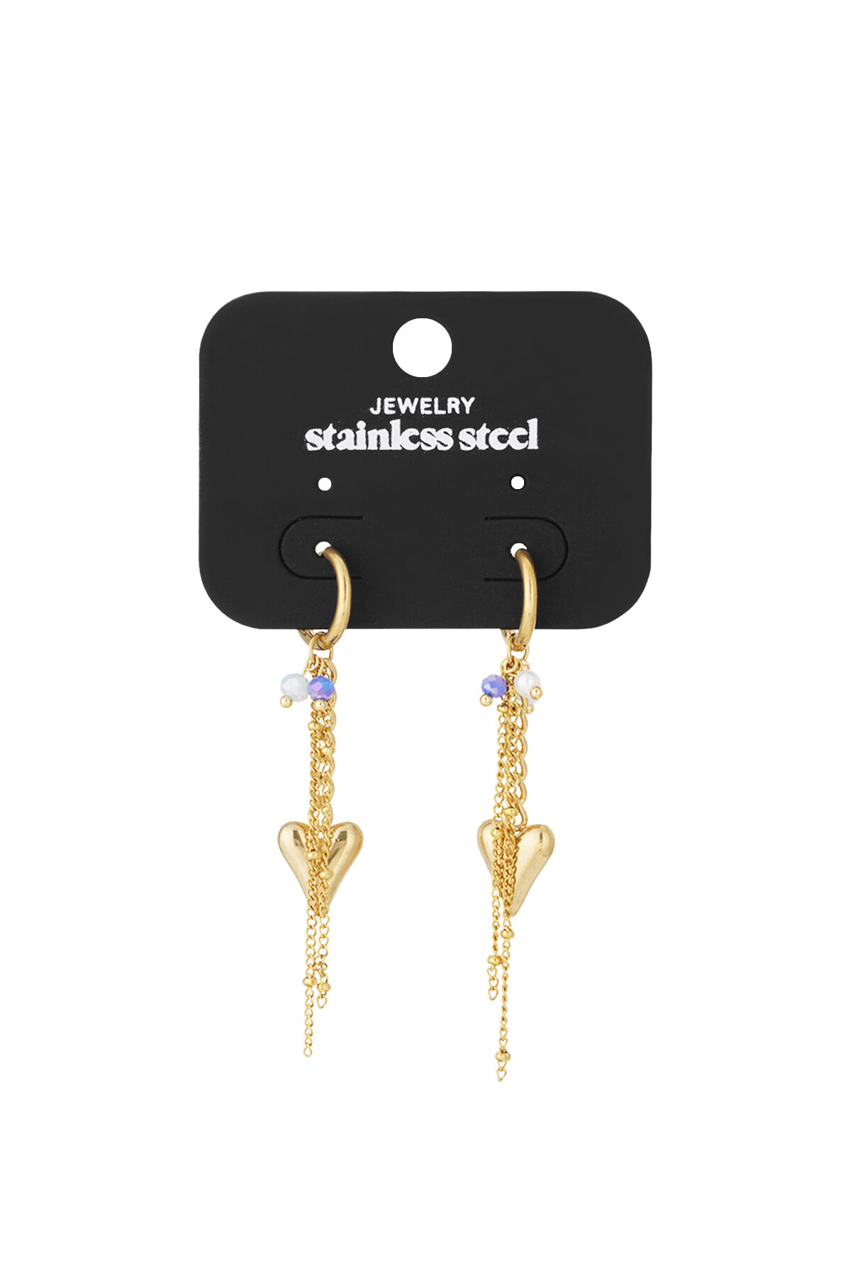 Heart drop earrings thumbnail 5