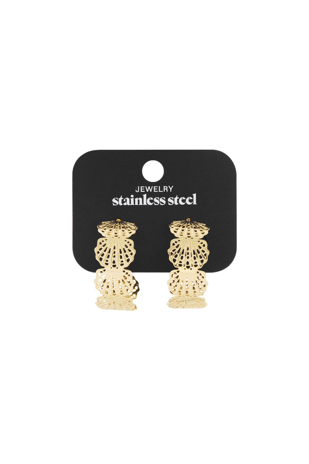Seashell hoop earrings thumbnail 4