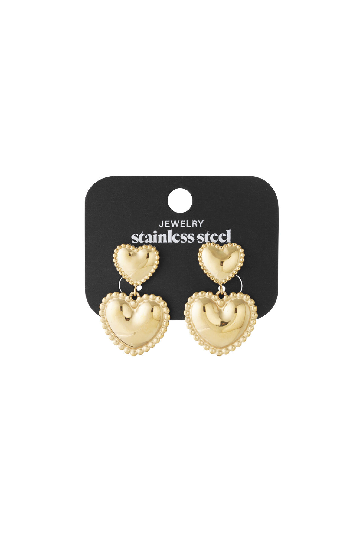 Stainless Steel Drop Earrings Heart Casual Daily Simple Series Women's jewelry thumbnail 4