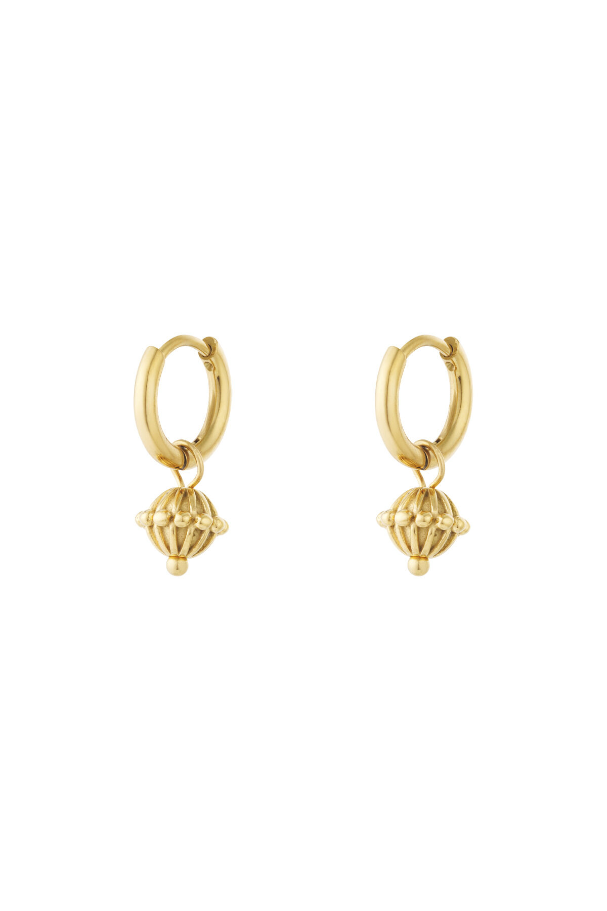 Globe charm earrings - 1