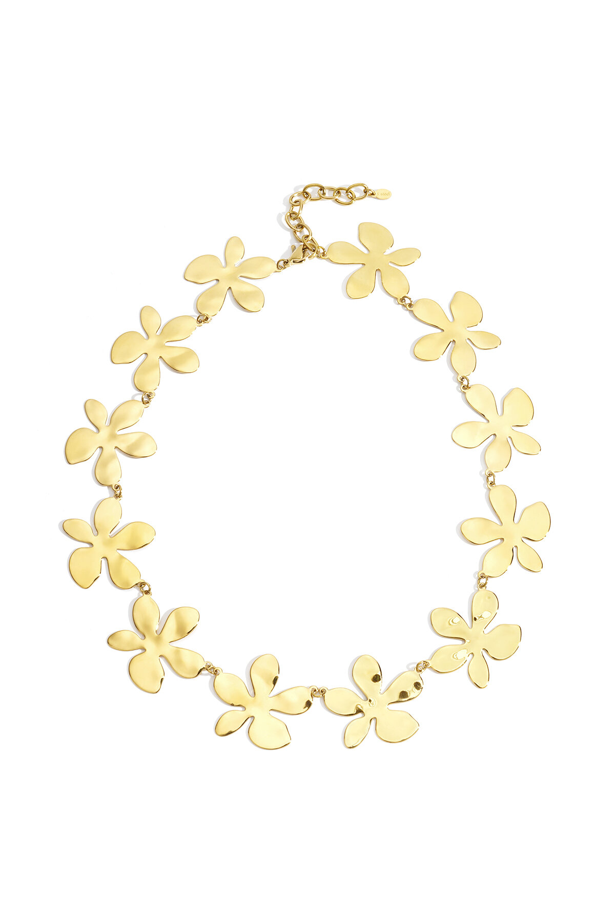 Stainless Steel Chain Necklaces Flower Casual Daily Simple Series Women's jewelry h5 
