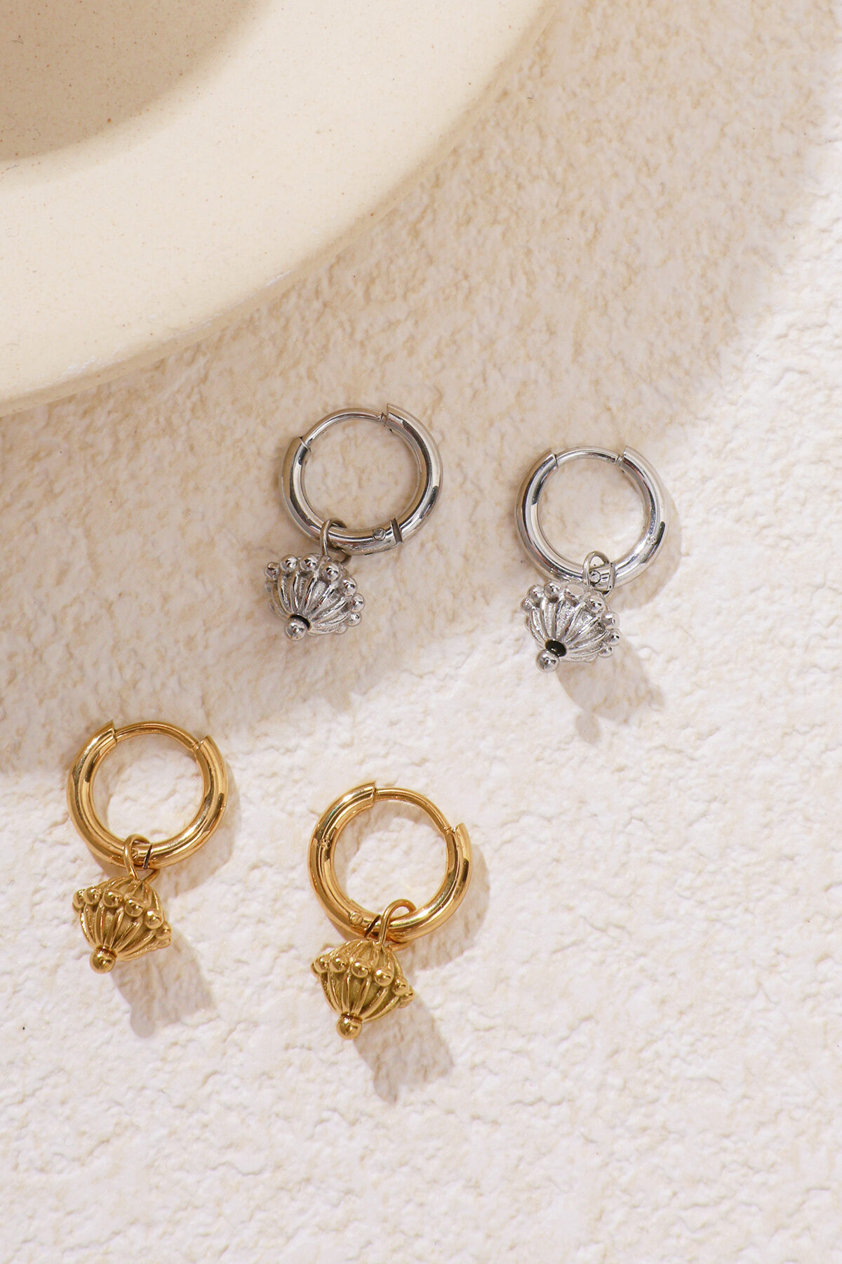 Globe charm earrings thumbnail 4
