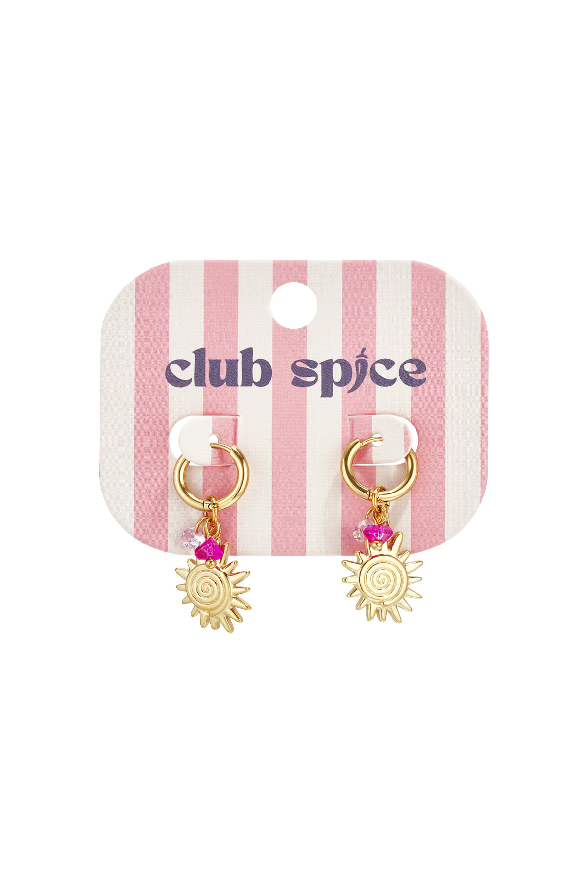Earrings with sun charm and beads thumbnail 3
