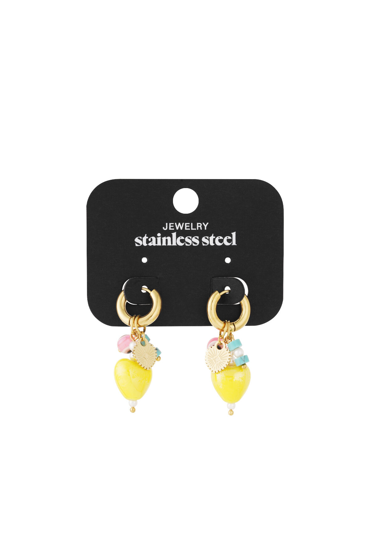 Lemon earrings with charms thumbnail 4