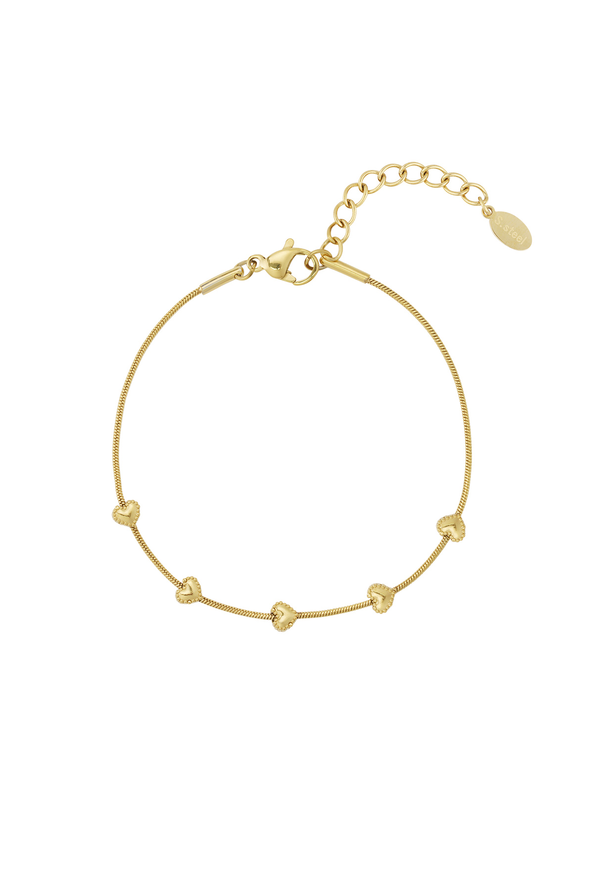 Heart row Bracelet - 1