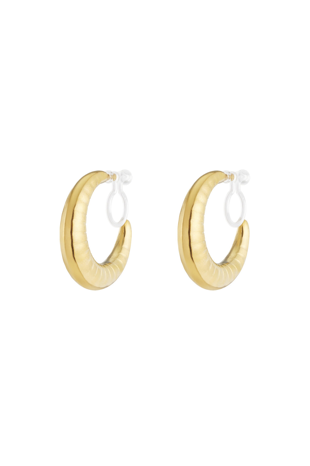 Bold hoop clip Earrings thumbnail 1