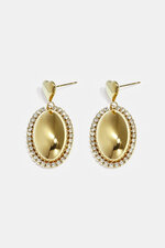 Stainless Steel Drop Earrings Heart Casual Daily Simple Series Women's jewelry thumbnail 1