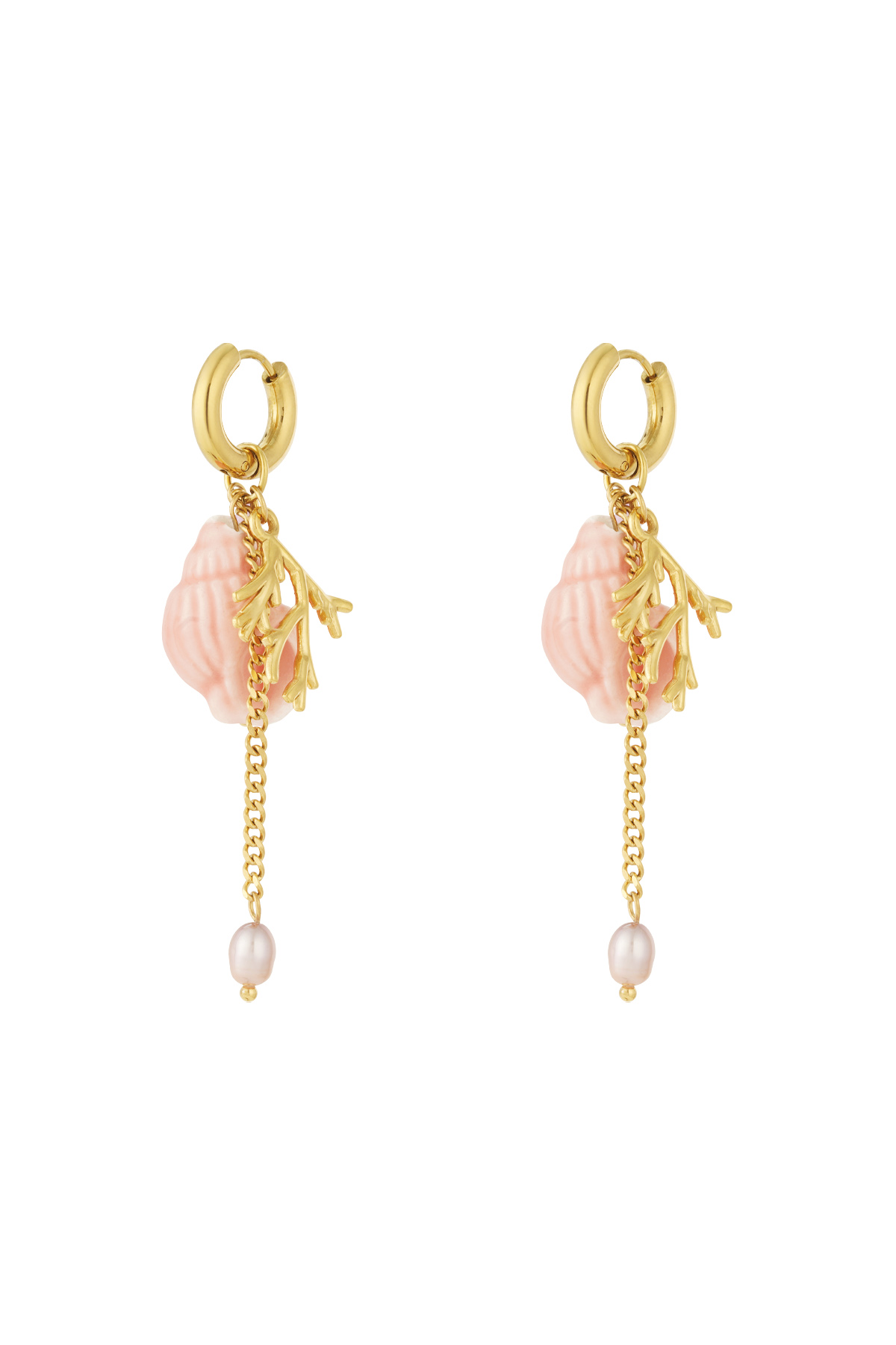 Coral vibes earrings thumbnail 3