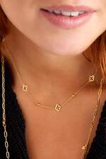 Necklace open clovers thumbnail 1
